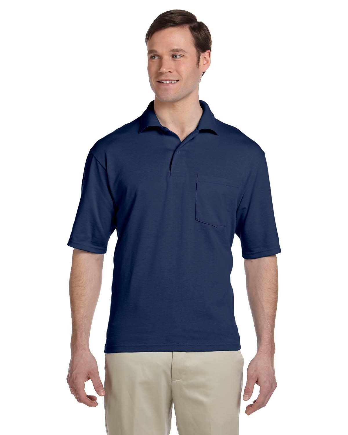 Jerzees Adult SpotShield Pocket Jersey Polo : 436P