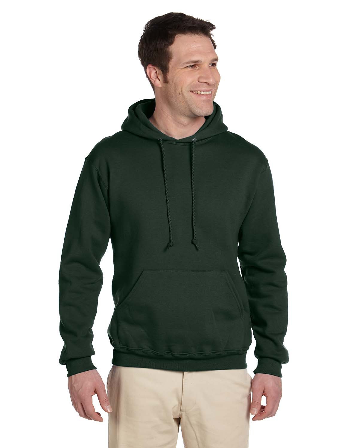 Jerzees Adult Super Sweats® NuBlend® Fleece Pullover Hooded Sweatshirt : 4997