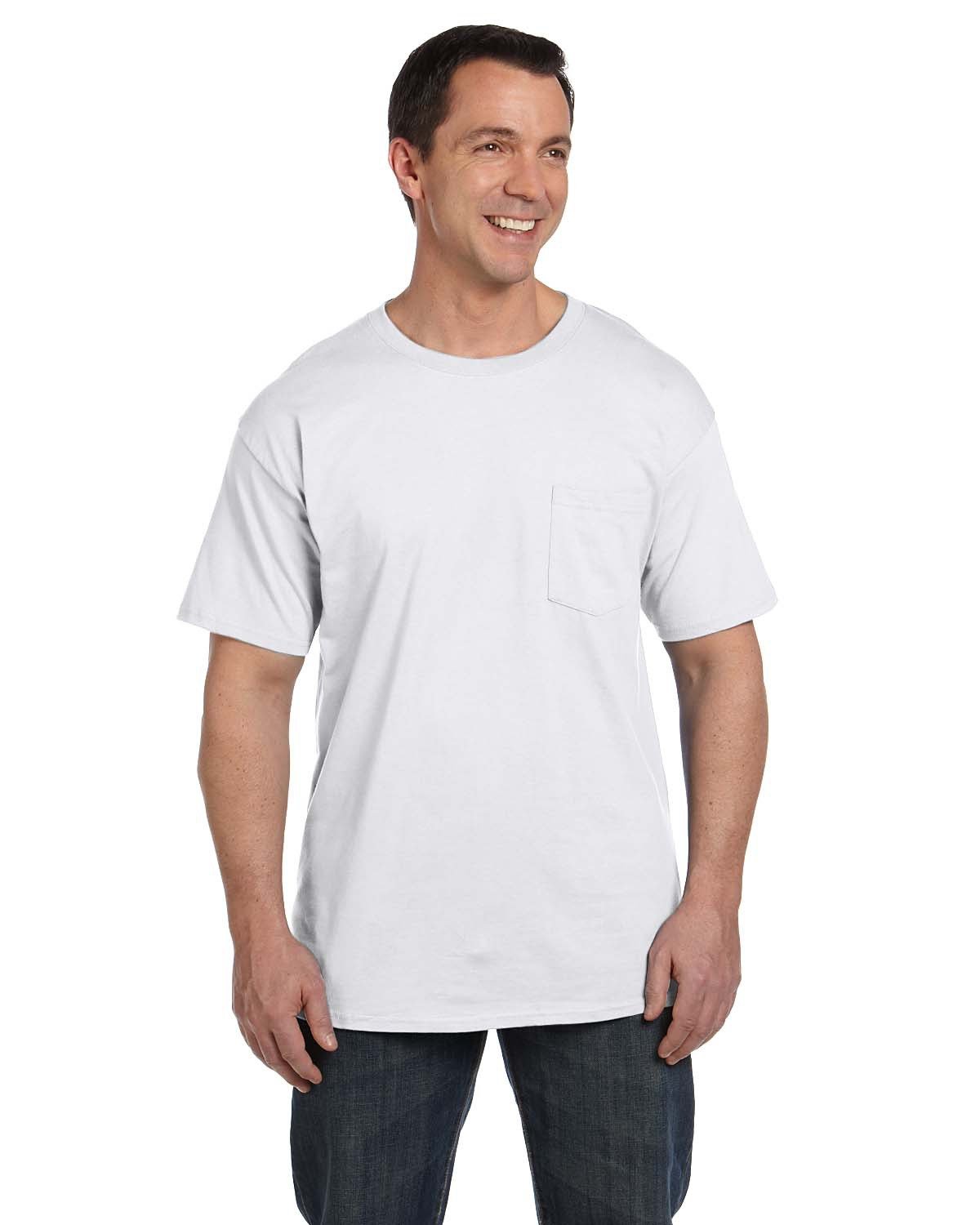 Hanes Adult Beefy-T® with Pocket : 5190