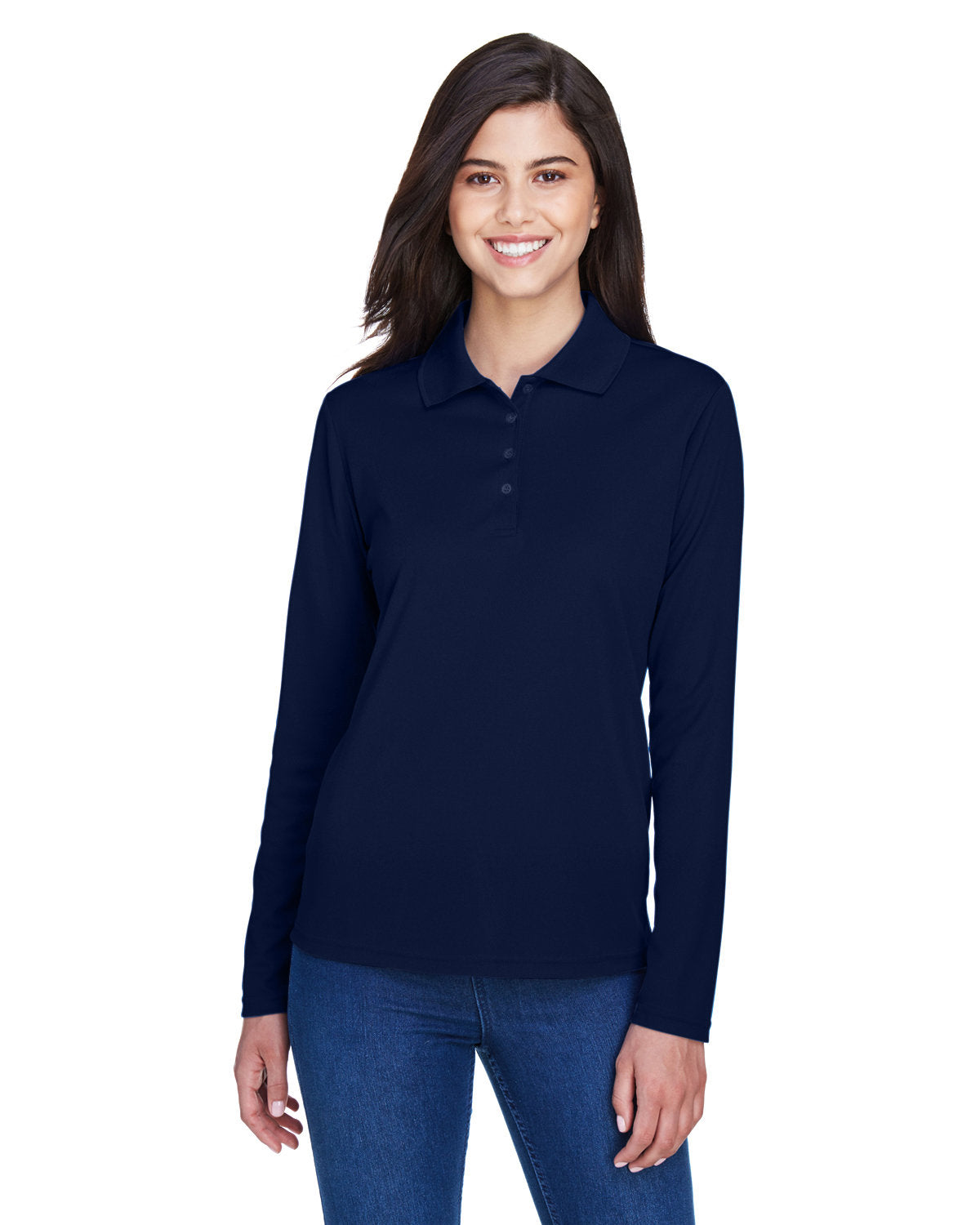 Core 365 Ladies' Pinnacle Performance Long-Sleeve Piqué Polo  : 78192
