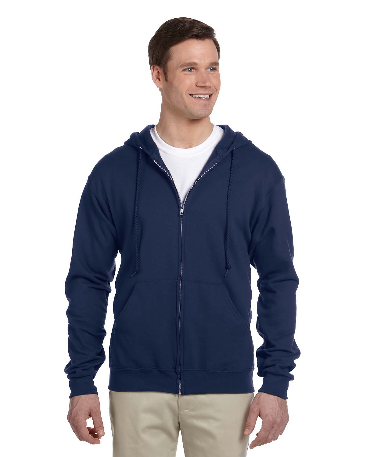 Jerzees Adult 8 oz. NuBlend® Fleece Full-Zip Hooded Sweatshirt : 993