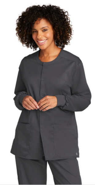WonderWink® Unisex WorkFlex™ Snap-Front Scrub Jacket  : WW3080