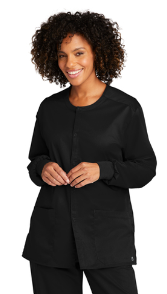 WonderWink® Unisex WorkFlex™ Snap-Front Scrub Jacket  : WW3080