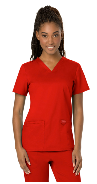 Cherokee Workwear Revolution Women's V-Neck Top: WW620