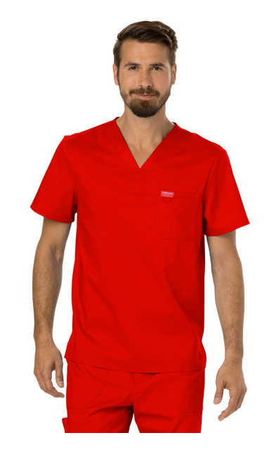 Cherokee Workwear Revolution Men's V-Neck Top: WW690