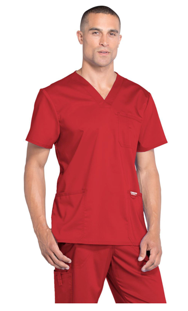 Cherokee Workwear Revolution Men's V-Neck Top: WW670