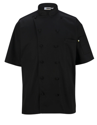 12 BUTTON SHORT SLEEVE CHEF COAT WITH MESH: 3331