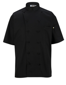 12 BUTTON SHORT SLEEVE CHEF COAT WITH MESH: 3331