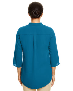 Devon & Jones Ladies' Perfect Fit3/4-Sleeve Crepe Tunic: DP611W