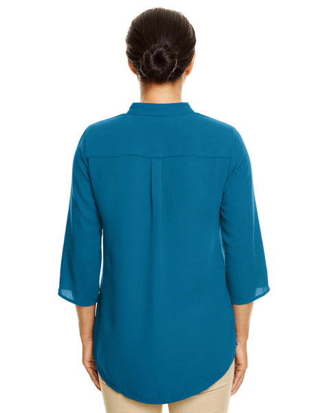 Devon & Jones Ladies' Perfect Fit3/4-Sleeve Crepe Tunic: DP611W